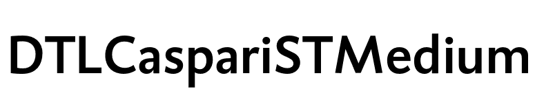 DTLCaspariSTMedium font preview