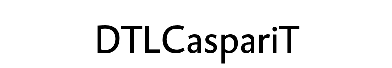 DTLCaspariT font preview