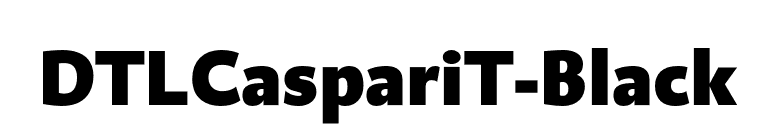 DTLCaspariT-Black font preview