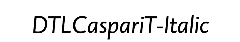 DTLCaspariT-Italic font preview
