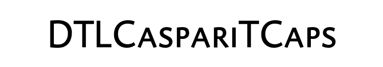 DTLCaspariTCaps font preview
