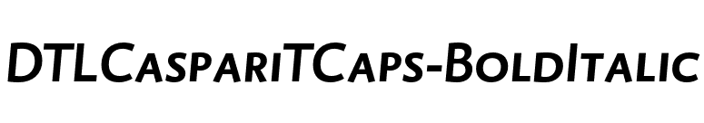 DTLCaspariTCaps-BoldItalic font preview
