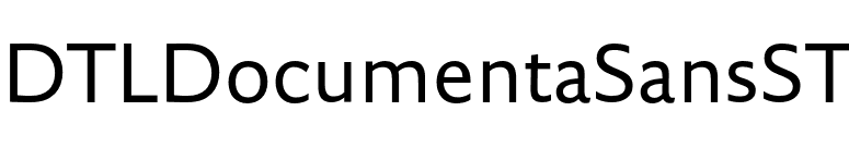 DTLDocumentaSansST font preview