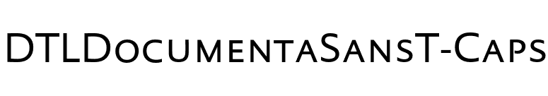 DTLDocumentaSansT-Caps font preview