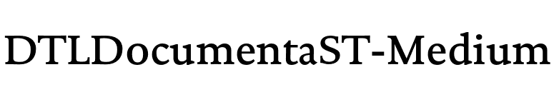 DTLDocumentaST-Medium font preview