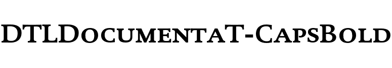 DTLDocumentaT-CapsBold font preview