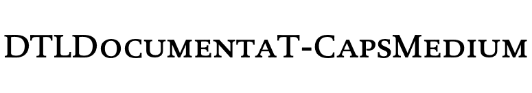 DTLDocumentaT-CapsMedium font preview