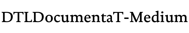 DTLDocumentaT-Medium font preview