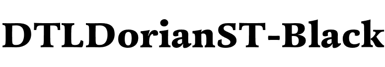 DTLDorianST-Black font preview