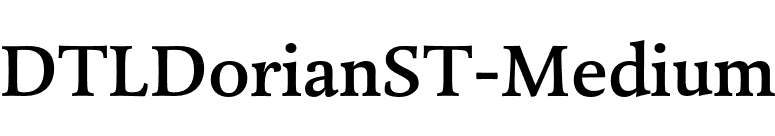 DTLDorianST-Medium font preview