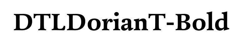 DTLDorianT-Bold font preview