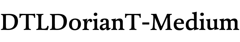 DTLDorianT-Medium font preview