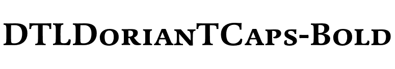 DTLDorianTCaps-Bold font preview