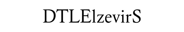DTLElzevirS font preview