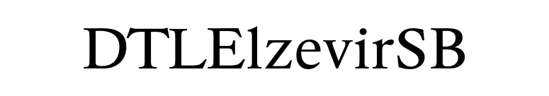 DTLElzevirSB font preview