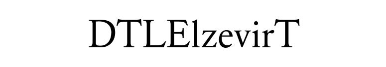 DTLElzevirT font preview