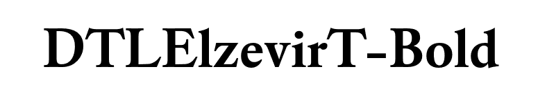 DTLElzevirT-Bold font preview