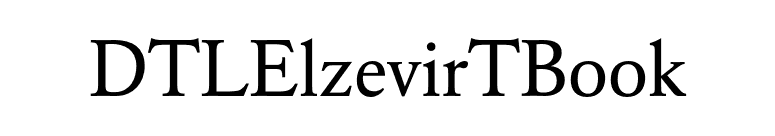 DTLElzevirTBook font preview