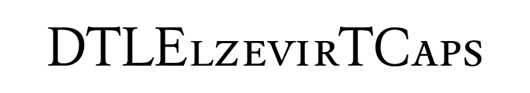 DTLElzevirTCaps font preview