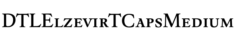 DTLElzevirTCapsMedium font preview