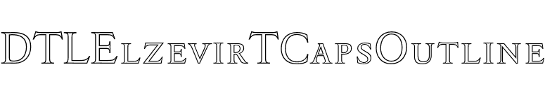 DTLElzevirTCapsOutline font preview