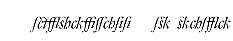 DTLFleischmannD-AltItalic font preview