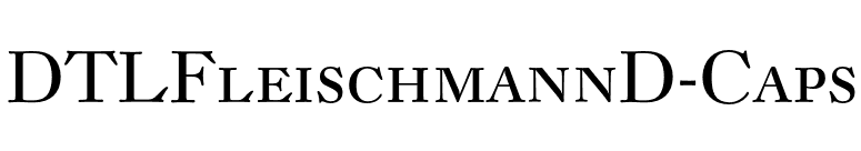 DTLFleischmannD-Caps font preview