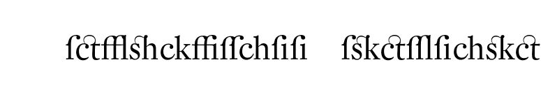 DTLFleischmannDAlternate font preview