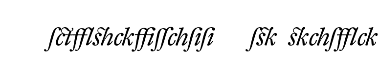 DTLFleischmannT-AltItalic font preview