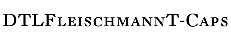 DTLFleischmannT-Caps font preview