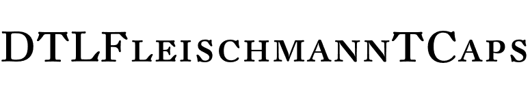 DTLFleischmannTCaps font preview