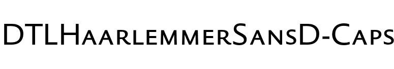 DTLHaarlemmerSansD-Caps font preview