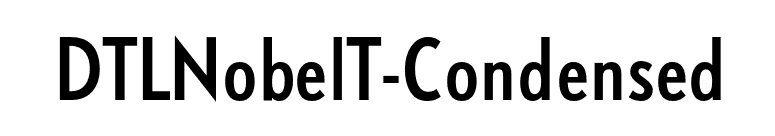 DTLNobelT-Condensed font preview