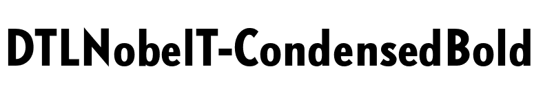 DTLNobelT-CondensedBold font preview