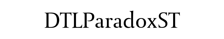 DTLParadoxST font preview