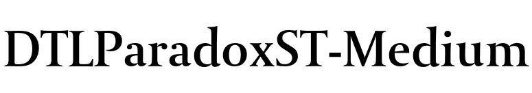 DTLParadoxST-Medium font preview