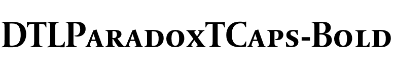 DTLParadoxTCaps-Bold font preview