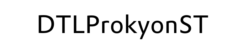 DTLProkyonST font preview
