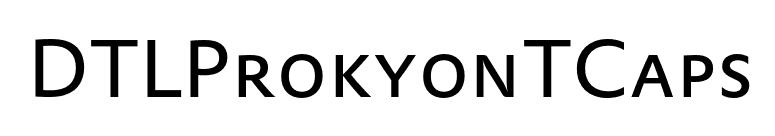 DTLProkyonTCaps font preview