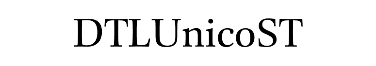 DTLUnicoST font preview