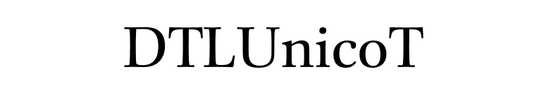 DTLUnicoT font preview