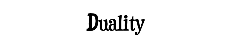 Duality font preview