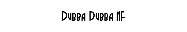 Dubba Dubba NF font preview