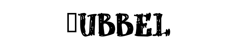 dUBBEL font preview