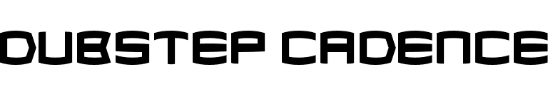 Dubstep Cadence font preview