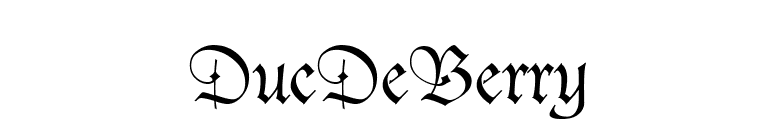 DucDeBerry font preview