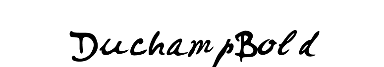 DuchampBold font preview