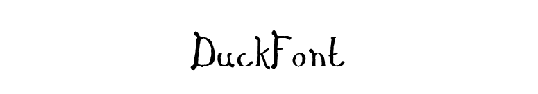 DuckFont font preview