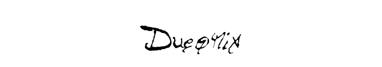 Dueonix font preview