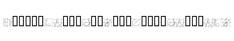 DuererLatinConstructionCapitals font preview